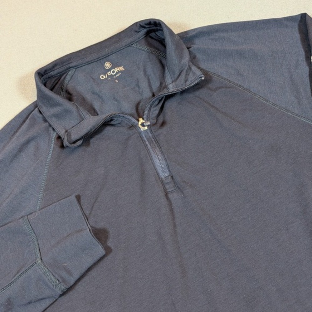 G/FORE Mens 1/4 Zip Golf Pullover Shirt Size S Long Sleeve Big Logo Performance‎